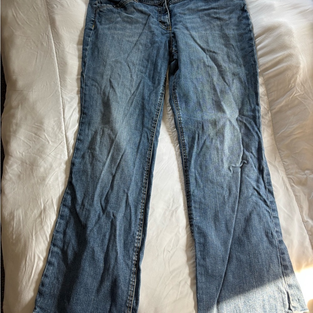 Ann Taylor Blue Flare Jeans